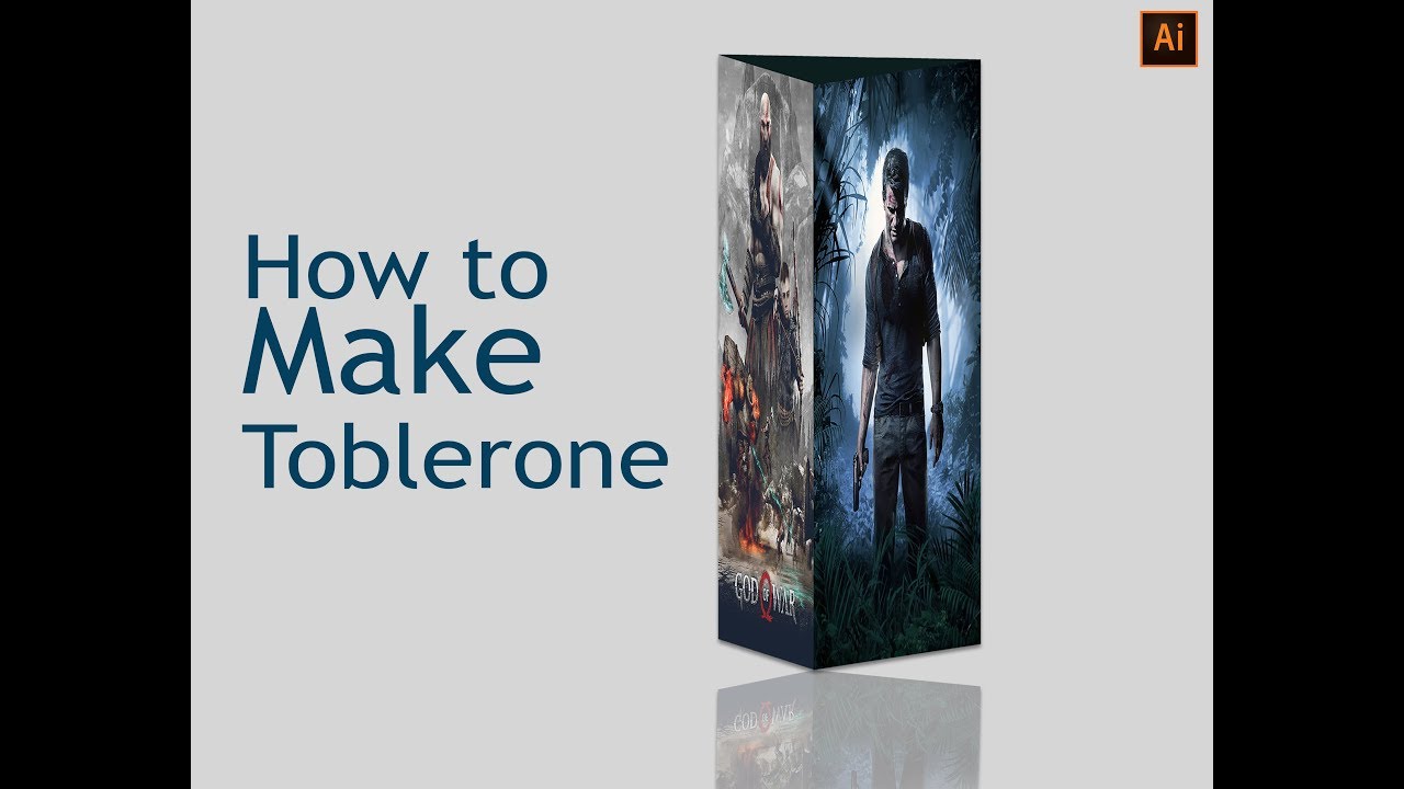 How to make Toblerone Stand in illustrator cc 2018