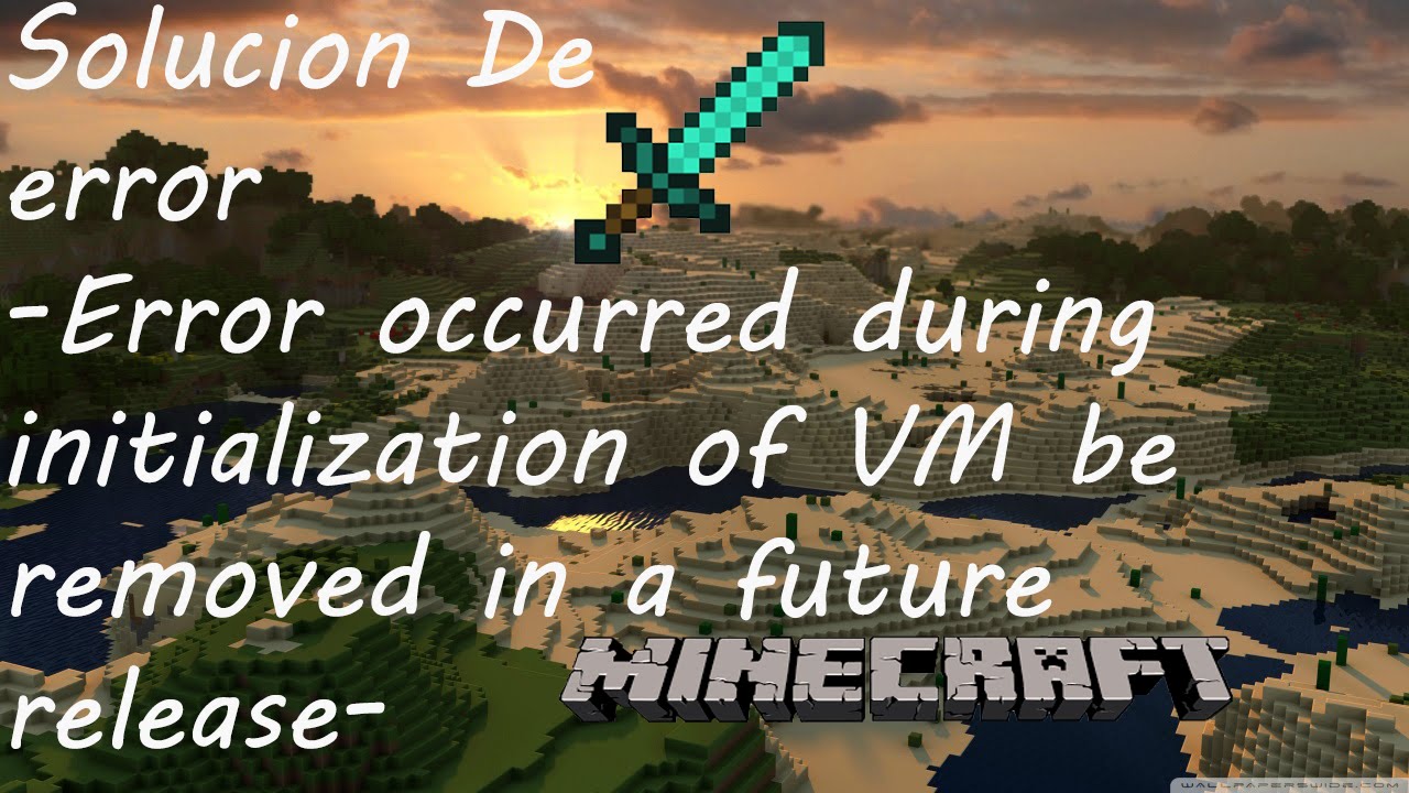 Error occurred during initialization of VM. Error occurred during initialization