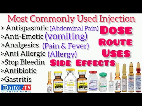 Re Common Injection Commonly Used Injection - Common Injections and Their Uses - YouTube