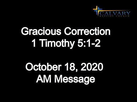 Gracious Correction