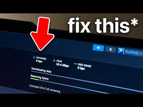 How To Fix Steam Download Speed Drops To Zero (Steam Games Not Downloading Fixed)