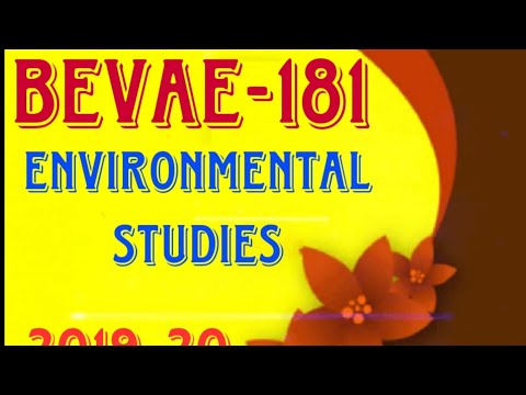 BEVAE-181 Solved Assignments English Medium 2020