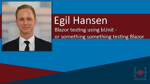 Blazor testing using bUnit - or something something testing Blazor
