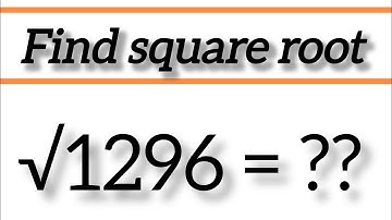 Find square root 1296 || by prime factorisation method|| long division method|| square root of 1296