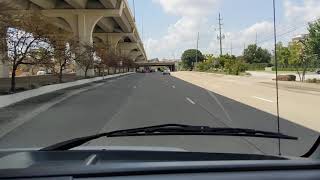 Driving an U-Haul at Hwy 6 Freeway (Houston 4k)