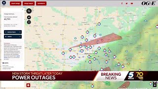 More than 40,000 OG&E customers without power after overnight storms