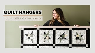 Quilt Hangers (also for hanging rugs, tapestries, blankets, and other textile art)