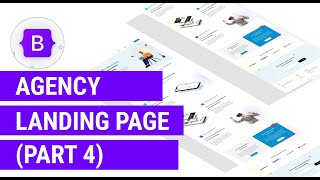 Agency landing page template responsive web design using Bootstrap (Services Section)-Part 4