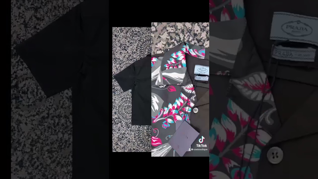 Prada Short - sleeved Cotton Shirt