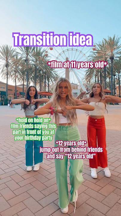 Transition idea for 12th birthday 🎂 #trend #trending #fyp #fypシ