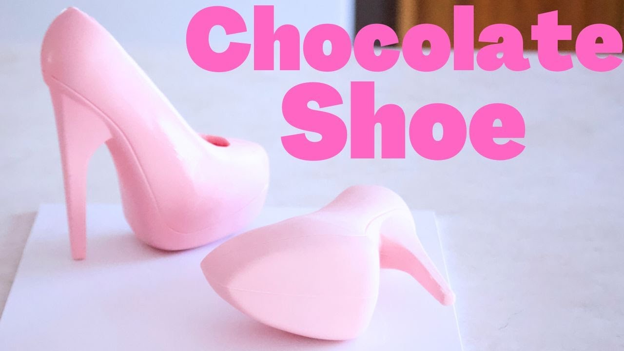 Pink Bowed High Heel Shoe – Enjou Chocolat