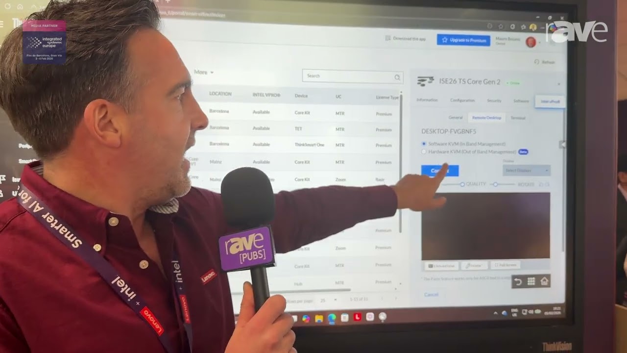 ISE 2026: Lenovo Demonstrates ThinkSmart Manager