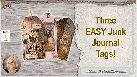 Three EASY Tags for Junk Journal Pockets!
