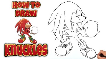 How To Draw KNUCKLES THE ECHIDNA Easy #knucklestheechidna #knuckles #drawing