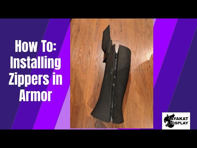 Cosplay basics: How to install zippers in armor | Armor attachments | Sayakat Cosplay