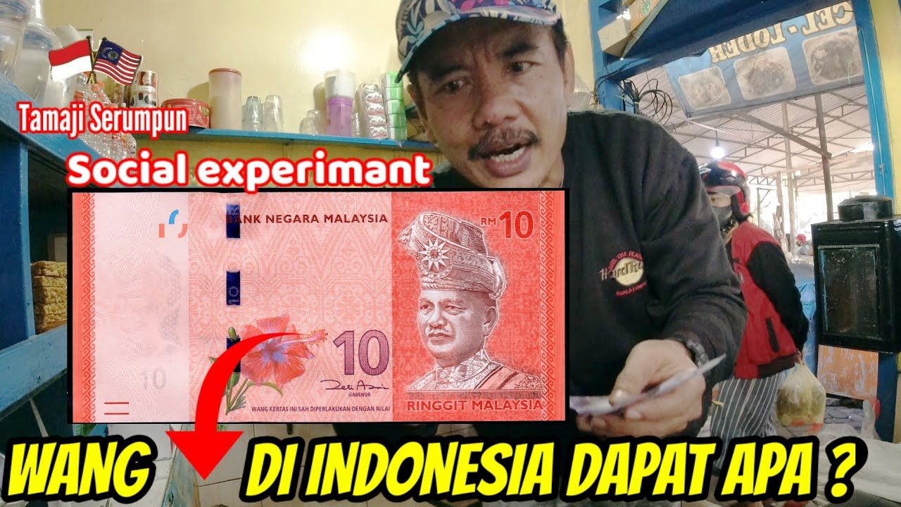 Sosial Experimant❗Wang 🇲🇾 RM10 di Indonesia Dapat Apa❓