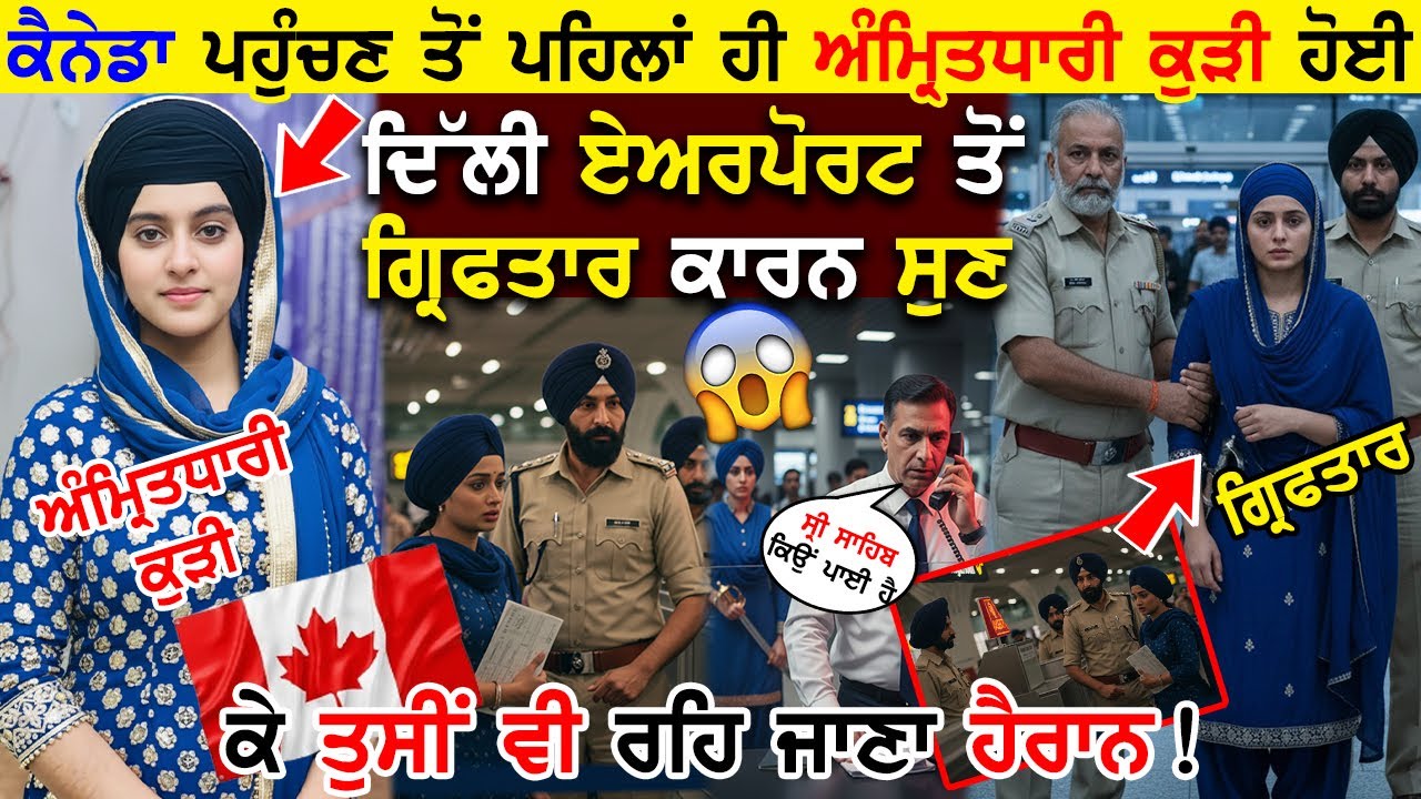 Canada ਪਹੁੰਚਣ ਤੋ ਪਹਿਲਾ ਅੰਮ੍ਰਿਤਧਾਰੀ ਗੁਰਸਿੱਖ ਕੁੜੀ ਹੋਈDelhi Airport ਤੋ ਗ੍ਰਿਫਤਾਰ ਕਾਰਨ ਸੁਣ ਰਹਿ ਜਾਣਾ ਹੈਰਾਨ
