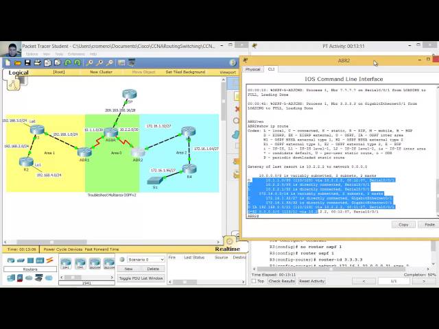 10.2.4.3 - 3.5.1.4 Packet Tracer - Troubleshoot Multiarea OSPFv2 class=