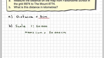 Using map scale to find actual distances part 1
