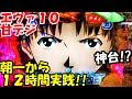 CRエヴァ10プレミアムモデル!甘デジ!貯玉で神台を朝一から約12時間実践!!電チュー12%で2400発!!疑似4プレミア出現!口内炎ができた…。【ぱち細道】