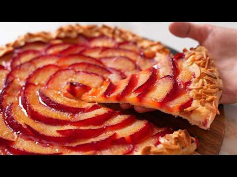 Пирог с абрикосами и миндалём