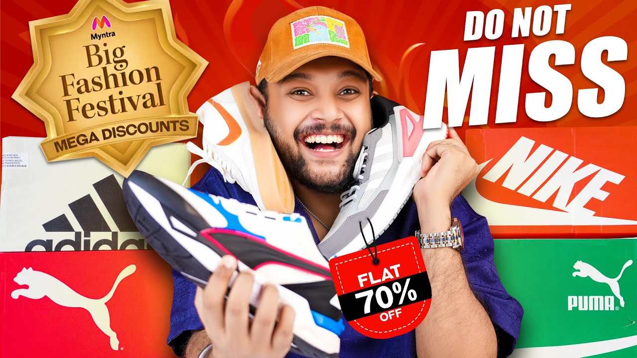 😍 Best Nike Puma Adidas Shoes/Sneakers For Men🔥 Myntra Fashion Sale ...