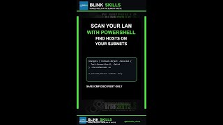 Scan Directly Connected Subnets with PowerShell #Shorts