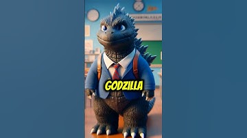 Godzilla The King of the School #monsterverse #godzillacartoon