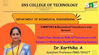 Case Study | Transducers and Sensors in Wearable Health Monitoring Systems | BTS | SNS Institutions