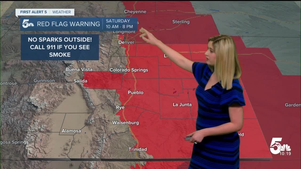 High fire danger and red flag warnings Saturday - YouTube