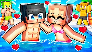 Ich KÜSSE meinen CRUSH auf EINER POOLPARTY in Minecraft!