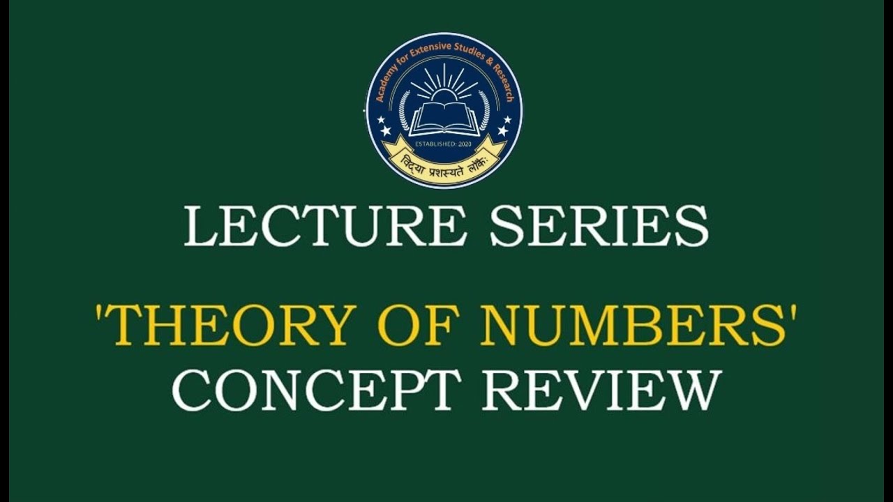 N 38 ~ Lecture on Number Theory