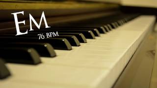 Sad Emotional Backing Track in E Minor (76 bpm) chords