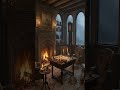 Cozy Manor Fireplace Ambience for Spooky Board Game Night (4K) #Short