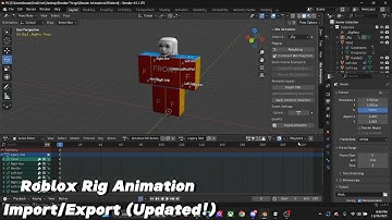 Roblox Rig animation in Blender, Import/Export (Updated!)