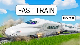 I Drive a Bullet Train at HIGH SPEED BUT It Derails Roblox screenshot 3