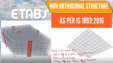DESIGING NON ORTHOGONAL STRUCTURES IN ETABS : LOAD COMBINATION AS PER IS 1893:2016 : BY SPANSTRUCT