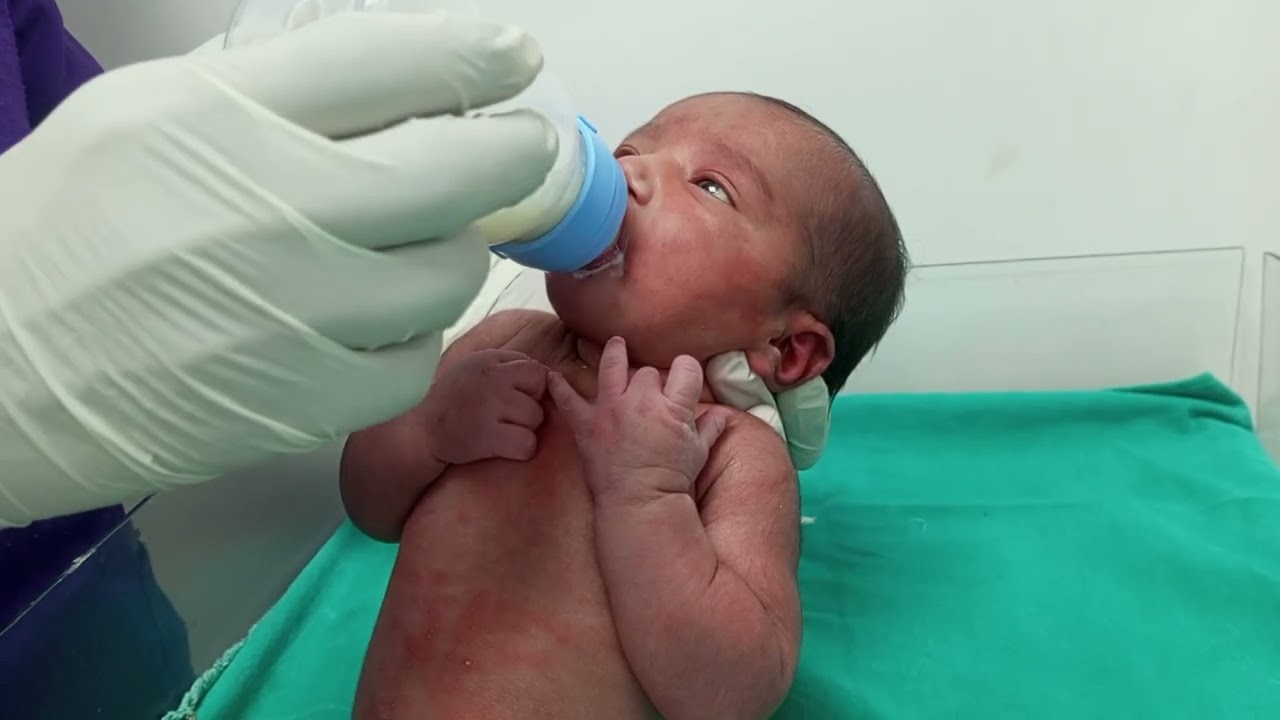 Newborn Baby Crying for Milk! 🍼 Our Bottle Feeding Routine