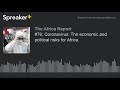 #76: Coronavirus: The economic and political risks for Africa (part 2 of 5)