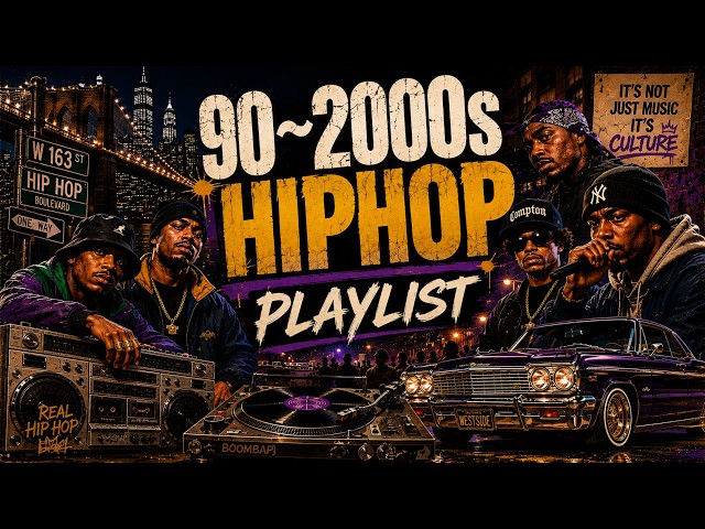 🎧 90s–2000s Old School Hip Hop Playlist | Boom Bap & G-Funk