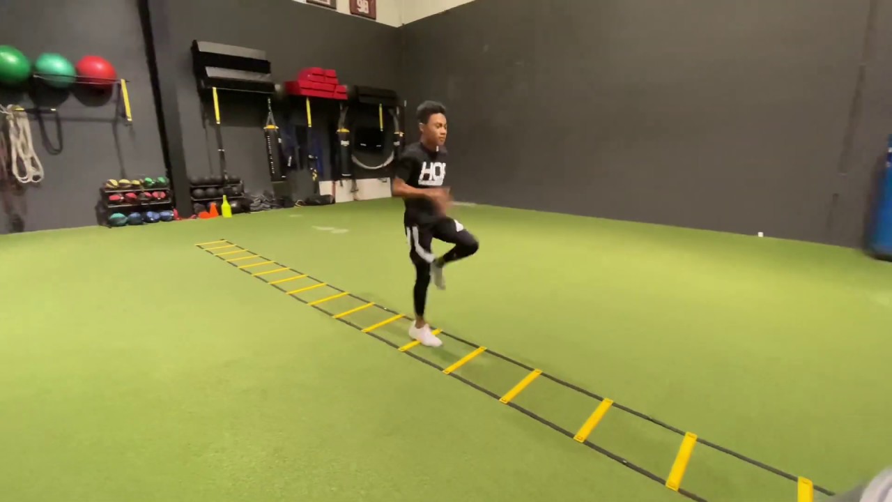 Running Ladder Session Example HOP Ladder A-Run Drills - YouTube