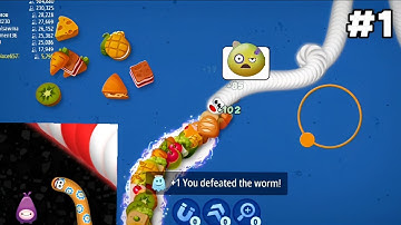 Worms Zone .io Hungry Snake  Gameplay Part 1 Video