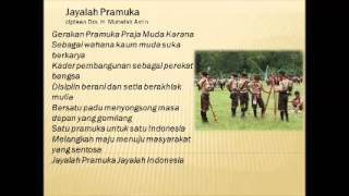 Video thumbnail of "MARS PRAMUKA DENGAN LIRIK"