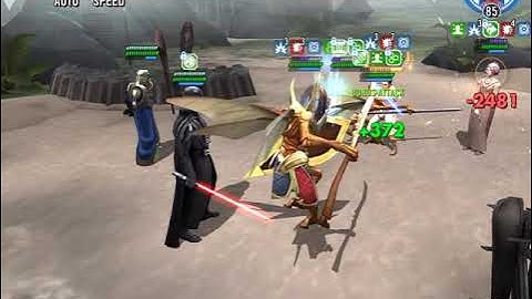 Vader vs Rey/r2/holdo 3v3