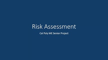 Risk Assessment Overview