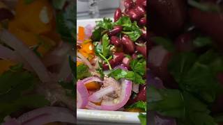 Σαλάτα με κόκκινα φασόλια 🫘🥗 Салат с красной фасолью😍 Salad with red beans 👩🏼‍🍳