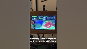 Watching 10m Propagation w/the Veritium HF Clock #hamradio #propagation #hfclock #hamclock
