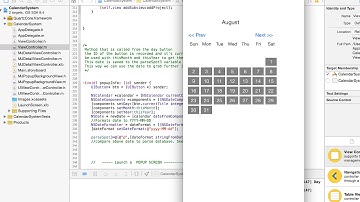 Objective C Calendar 1