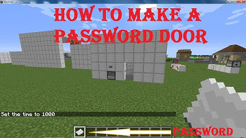 Cách Chế Tạo Cửa Mật Khẩu Đơn Giản Và Nhỏ Gọn - Minecraft 1.12