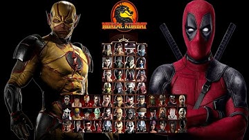 Mortal Kombat 9 - REVERSE FLASH & DEADPOOL MOD - NEW Expert Tag Ladder Gameplay